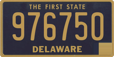 DE license plate 976750