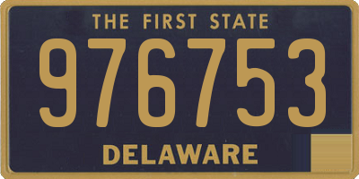 DE license plate 976753