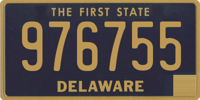 DE license plate 976755