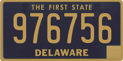 DE license plate 976756