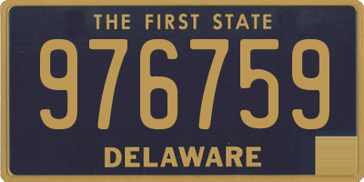 DE license plate 976759