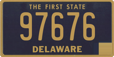 DE license plate 97676