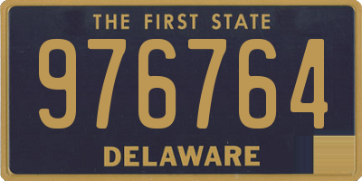 DE license plate 976764