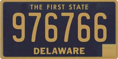 DE license plate 976766