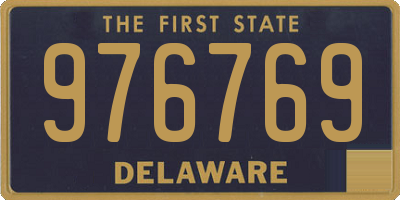 DE license plate 976769