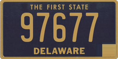 DE license plate 97677