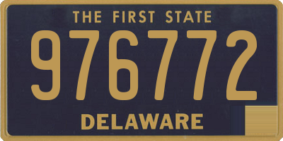 DE license plate 976772