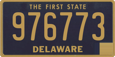 DE license plate 976773