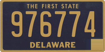 DE license plate 976774