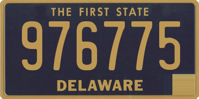 DE license plate 976775