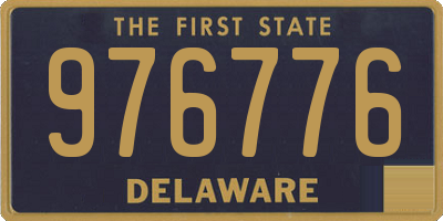 DE license plate 976776