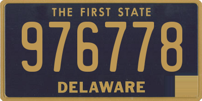DE license plate 976778