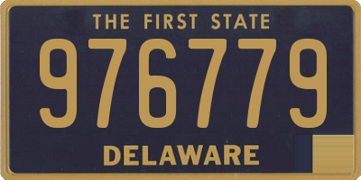 DE license plate 976779