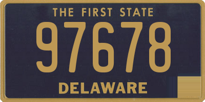 DE license plate 97678
