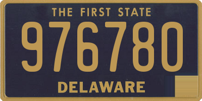 DE license plate 976780