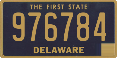 DE license plate 976784