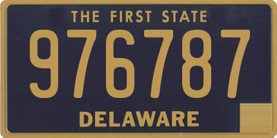 DE license plate 976787