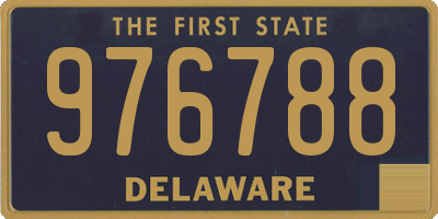 DE license plate 976788