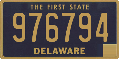 DE license plate 976794