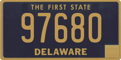 DE license plate 97680