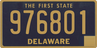 DE license plate 976801