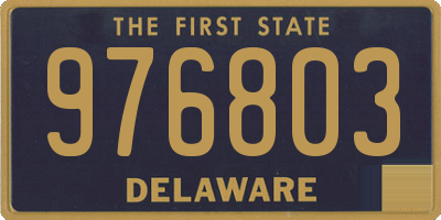 DE license plate 976803