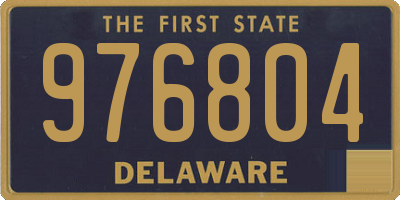 DE license plate 976804