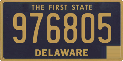 DE license plate 976805