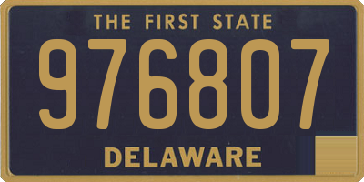 DE license plate 976807