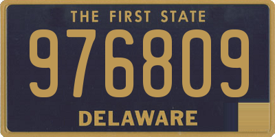 DE license plate 976809