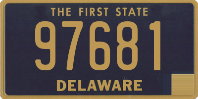 DE license plate 97681