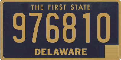 DE license plate 976810