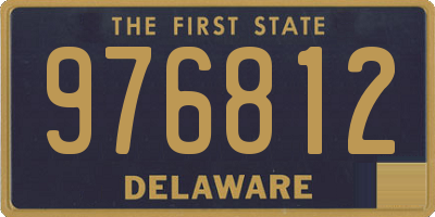 DE license plate 976812