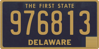 DE license plate 976813