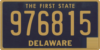 DE license plate 976815