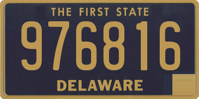 DE license plate 976816