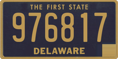 DE license plate 976817