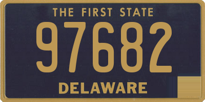 DE license plate 97682