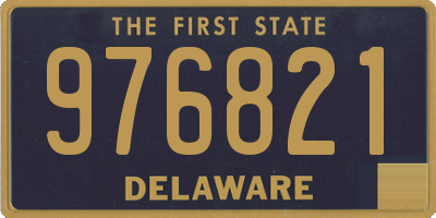 DE license plate 976821