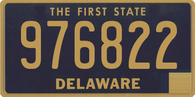 DE license plate 976822