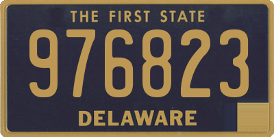 DE license plate 976823