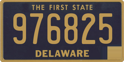 DE license plate 976825