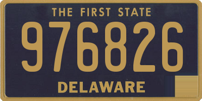 DE license plate 976826