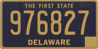 DE license plate 976827