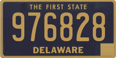 DE license plate 976828