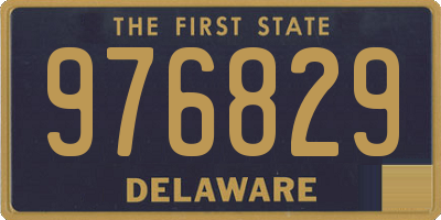 DE license plate 976829