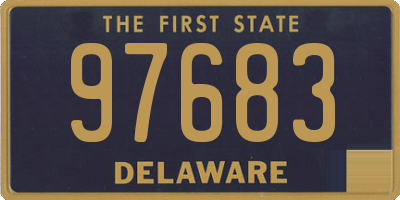 DE license plate 97683
