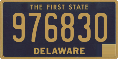 DE license plate 976830