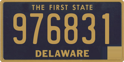 DE license plate 976831