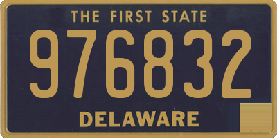 DE license plate 976832